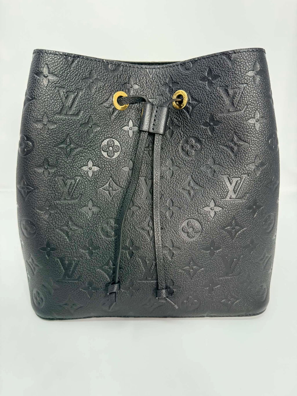 Louis Vuitton Neo Noe Black Empreinte Leather with Two Straps