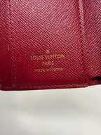Louis Vuitton Monogram & Burgandy Zoe Wallet