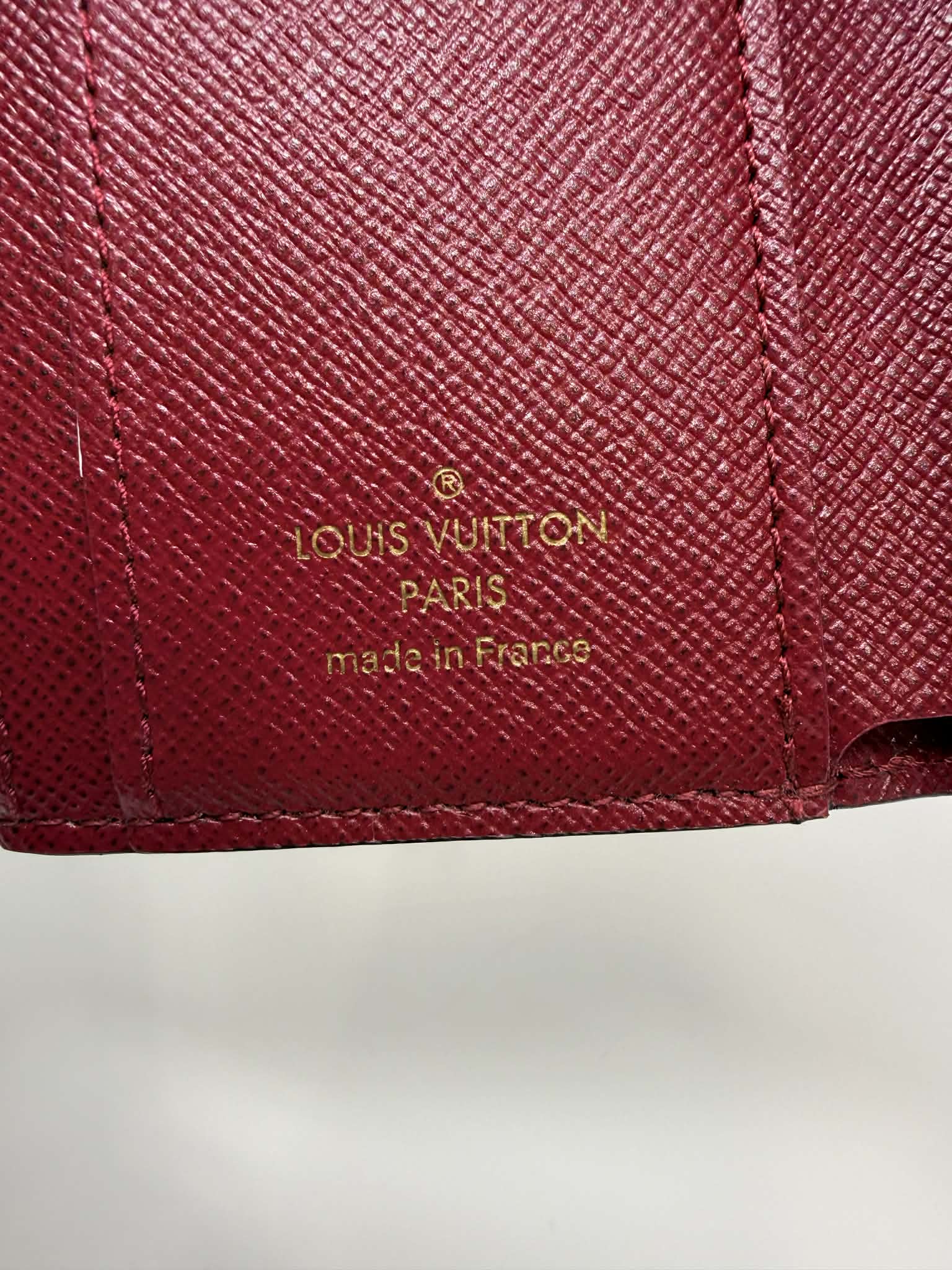 Louis Vuitton Monogram & Burgandy Zoe Wallet