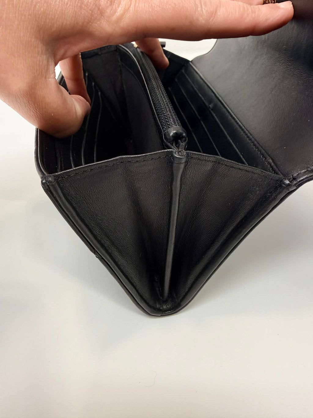 Chanel Boy Flap Long Wallet in Smooth Lambskin