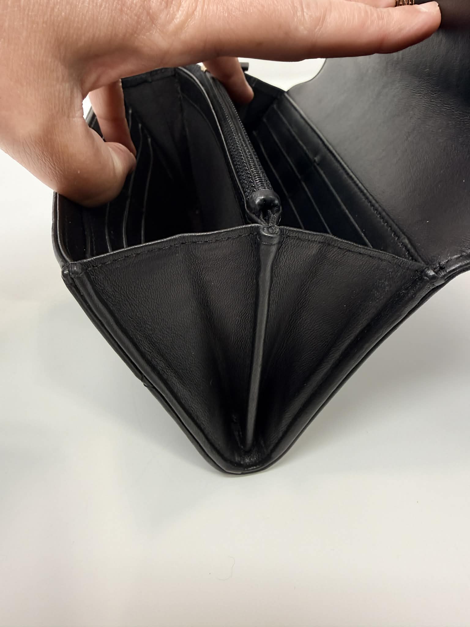 Chanel Boy Flap Long Wallet in Smooth Lambskin