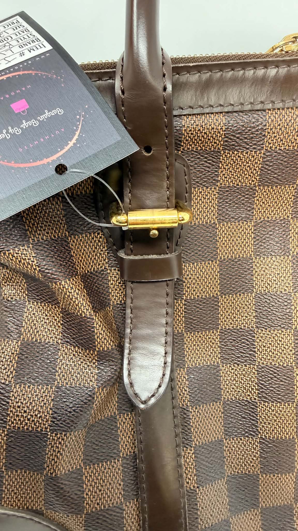 Louis Vuitton Berkeley Damiet Ebene Handbag