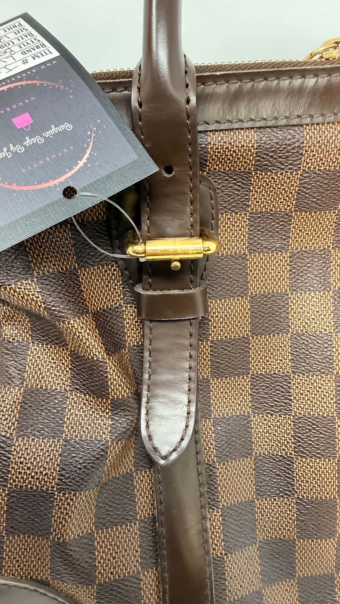 Louis Vuitton Berkeley Damiet Ebene Handbag