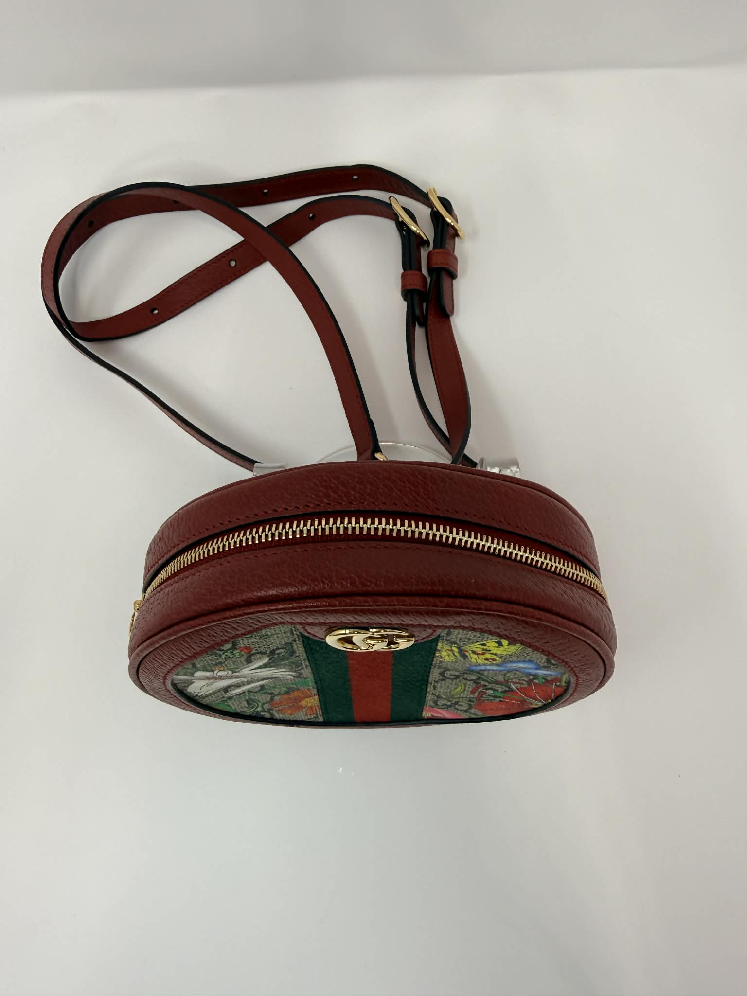 Gucci Flora Ophidia Round Backpack with Free Gucci Key Cles