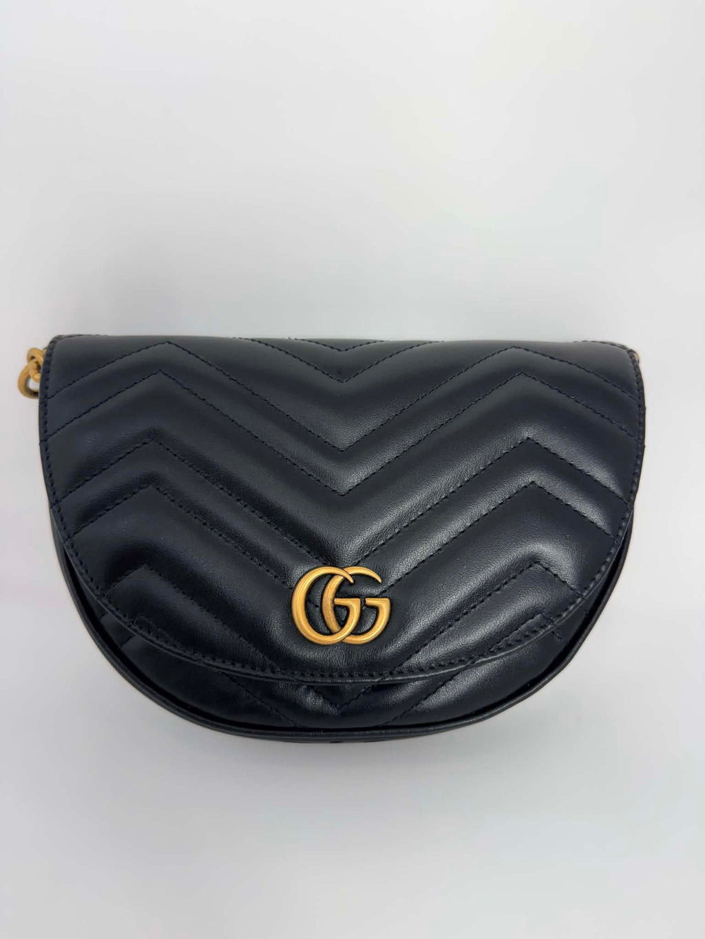 Gucci Marmont Chain Half Moon Crossbody