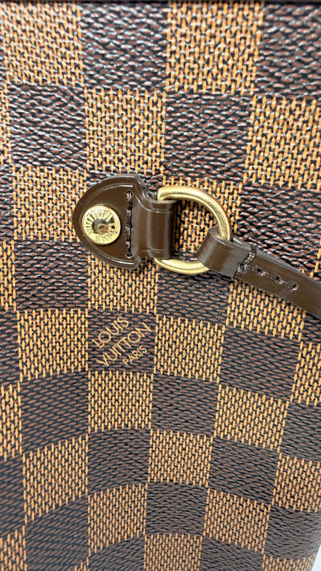 Louis Vuitton Neverful MM Damier Ebene Set with Pouch
