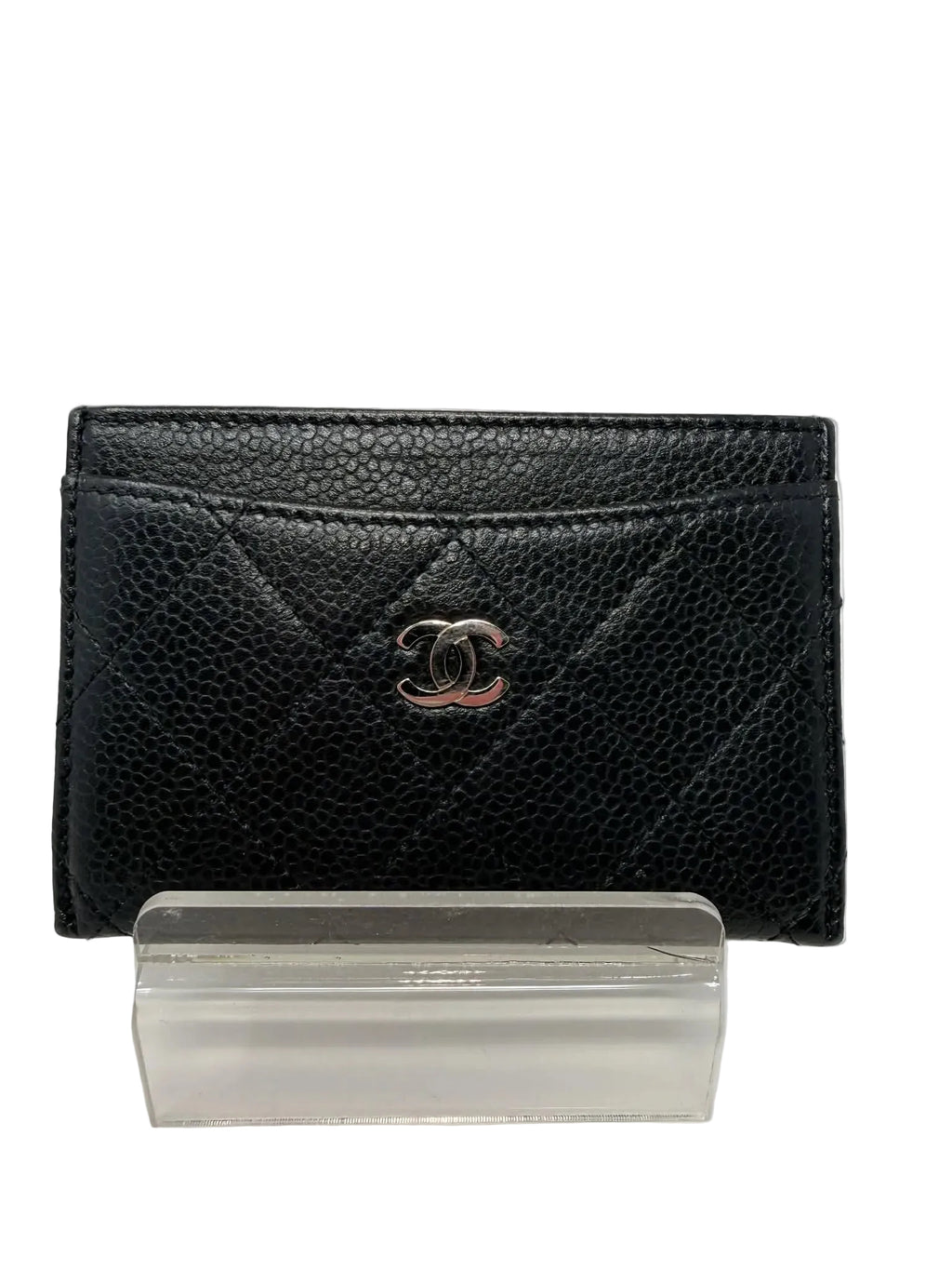 Chanel Caviar Leather Card Holder Black