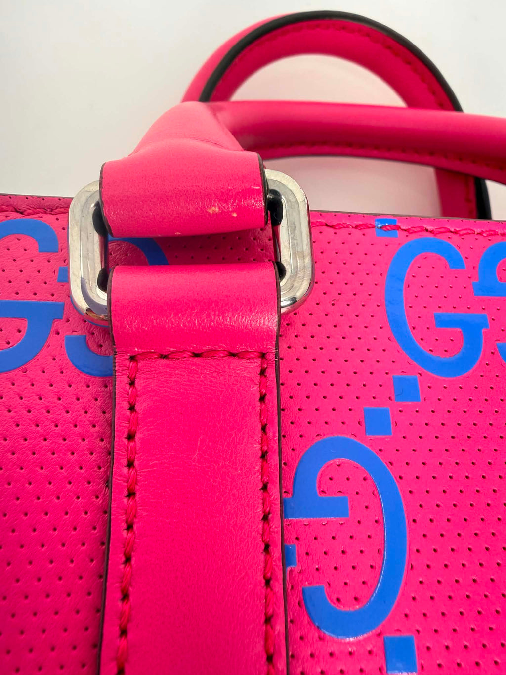 Gucci CC Tennis Pink/Blue Leather