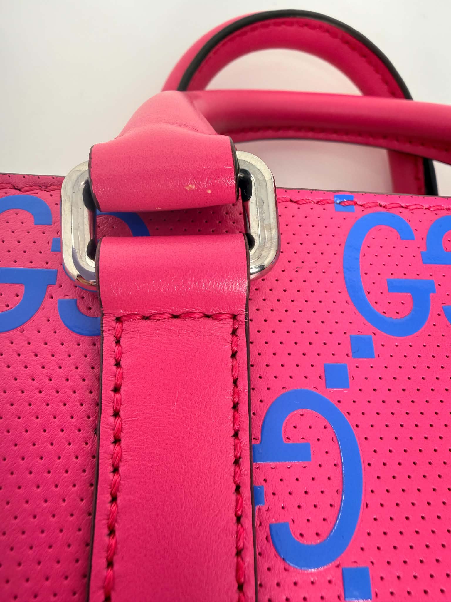 Gucci CC Tennis Pink/Blue Leather