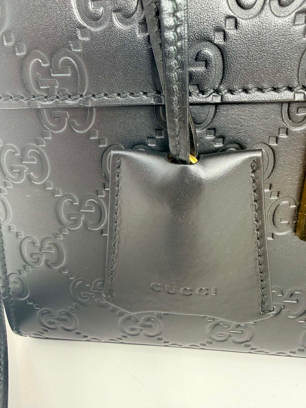Gucci Padlock Top Handle Embossed