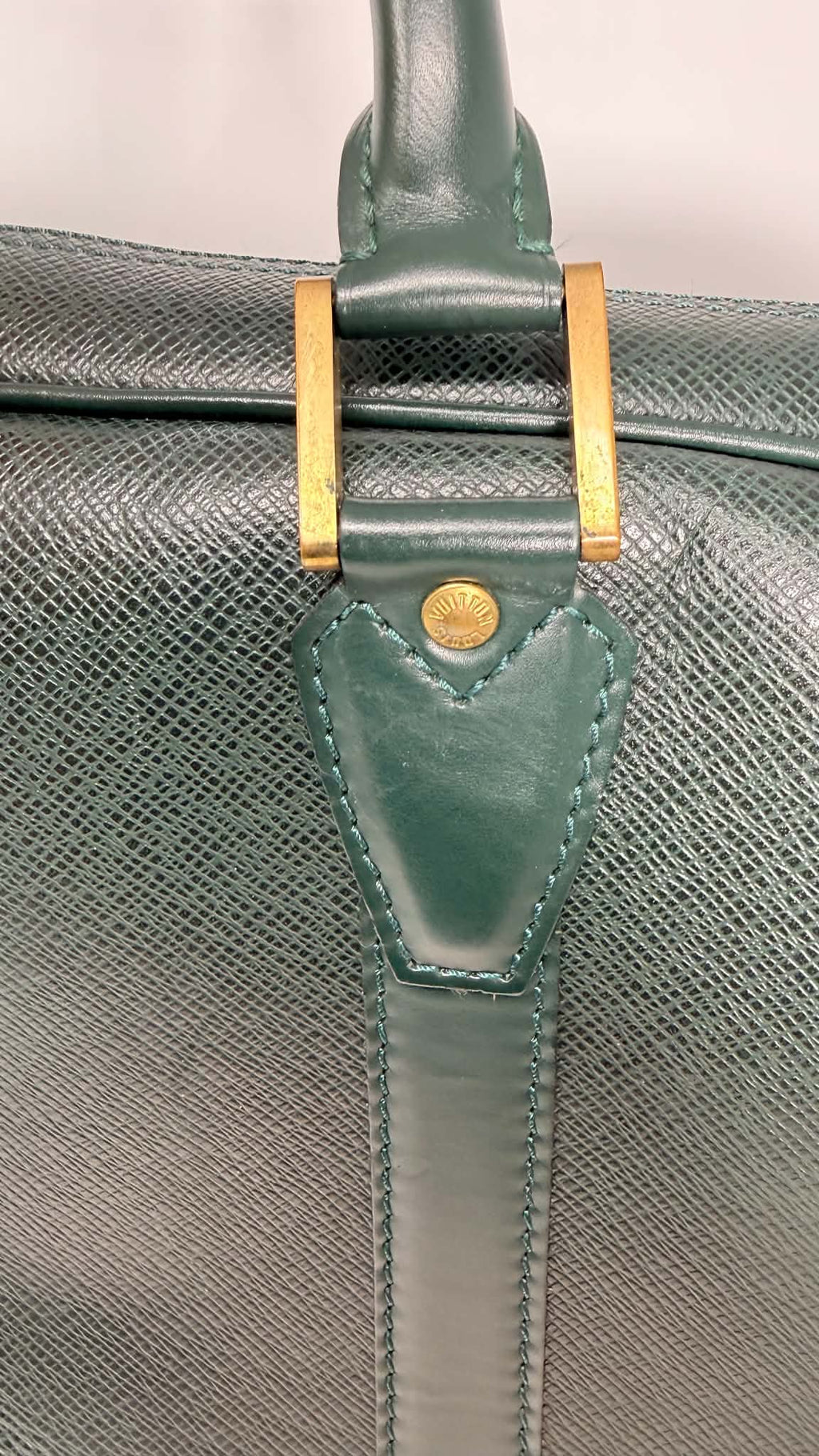 Louis Vuitton Vintage Kendall Taiga Leather Travel Bag