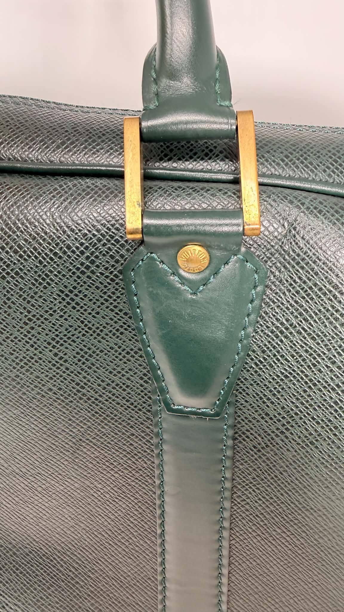 Louis Vuitton Vintage Kendall Taiga Leather Travel Bag