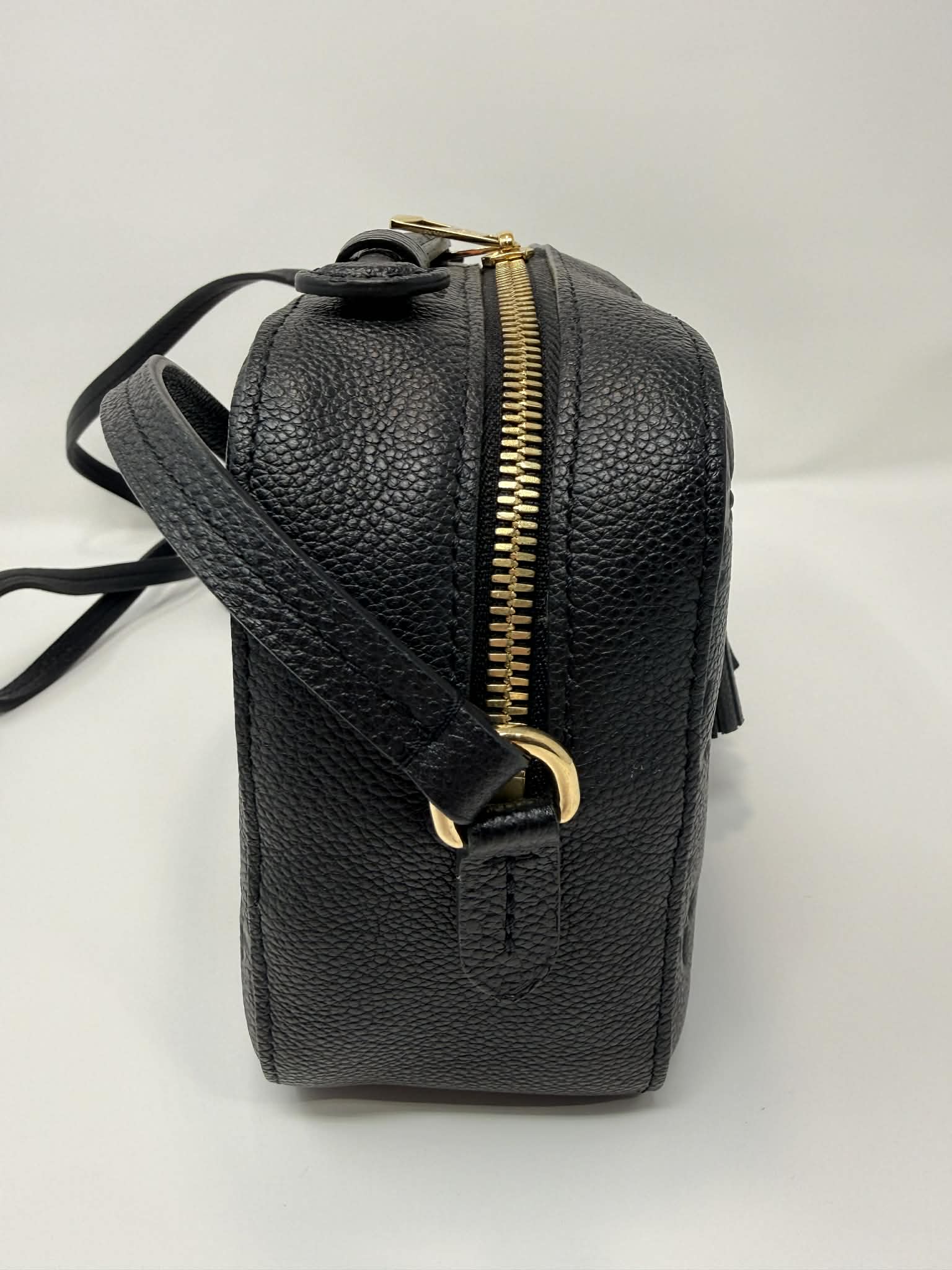 Louis Vuitton Saintonge Black Empreinte Leather