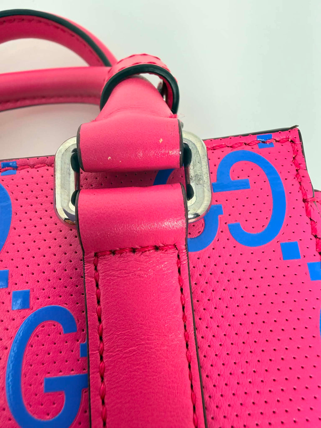 Gucci CC Tennis Pink/Blue Leather