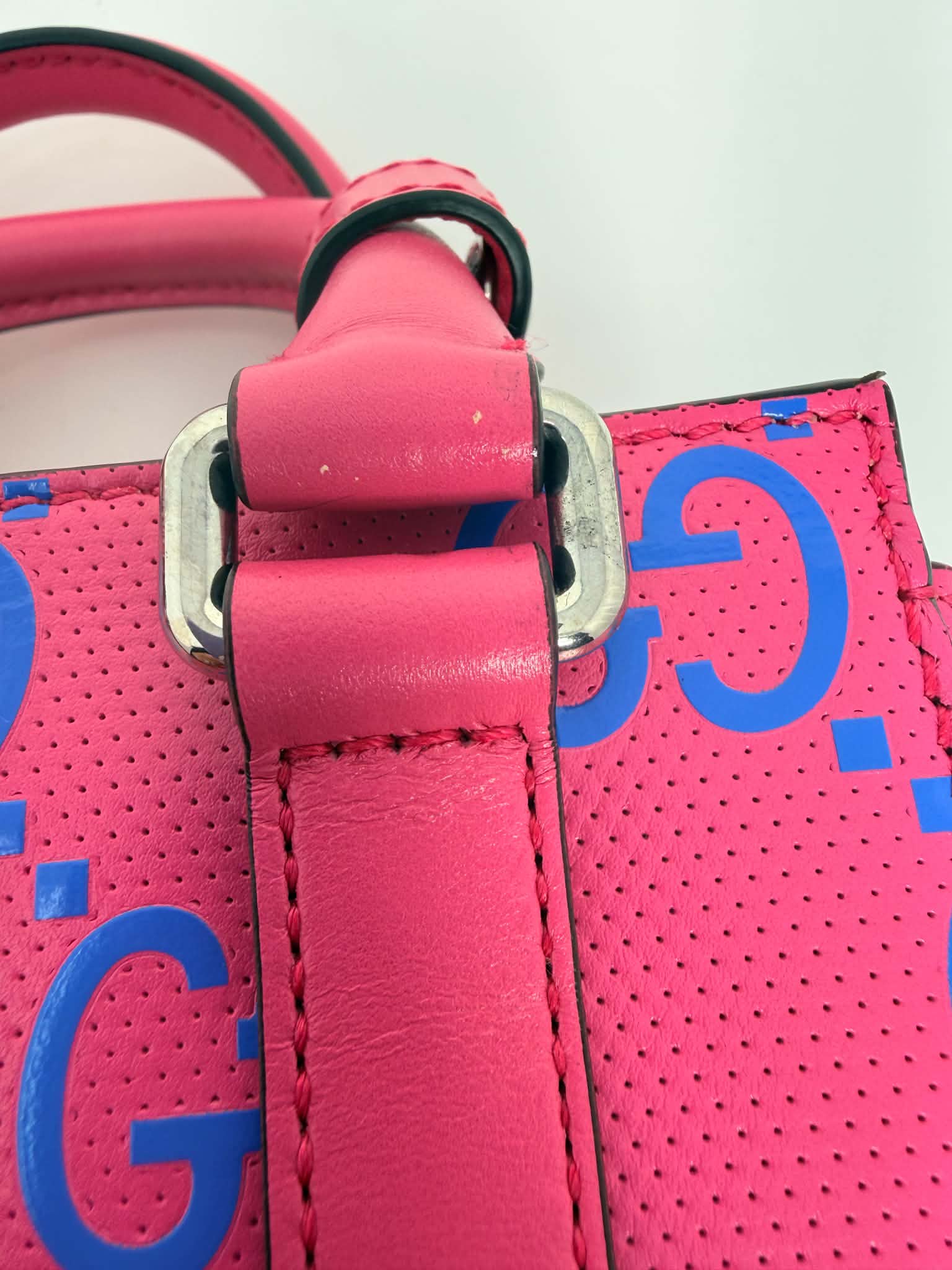 Gucci CC Tennis Pink/Blue Leather
