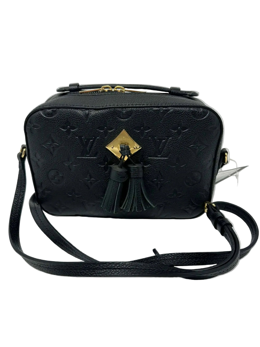 Louis Vuitton Saintonge Black Empreinte Leather