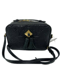 Louis Vuitton Saintonge Black Empreinte Leather