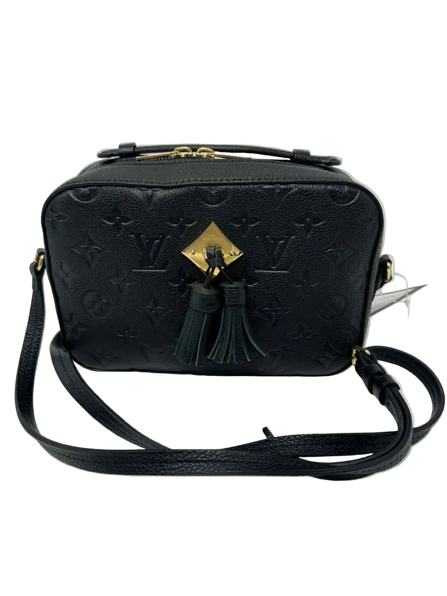 Louis Vuitton Saintonge Black Empreinte Leather