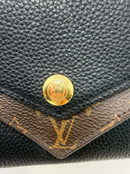 Louis Vuitton Monogram/Black Portefeuille Double V Long Bifold Wallet