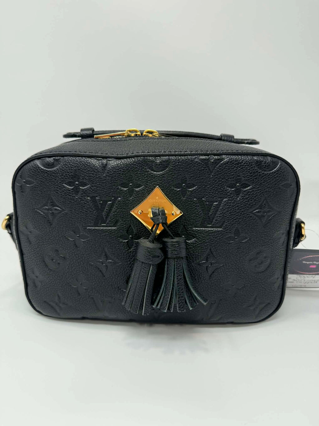 Louis Vuitton Saintonge Black Empreinte Leather