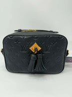 Louis Vuitton Saintonge Black Empreinte Leather