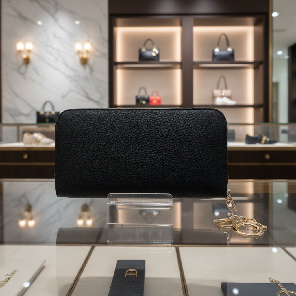 Dior Black and Fuchsia Wallet