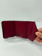Louis Vuitton Monogram & Burgandy Zoe Wallet