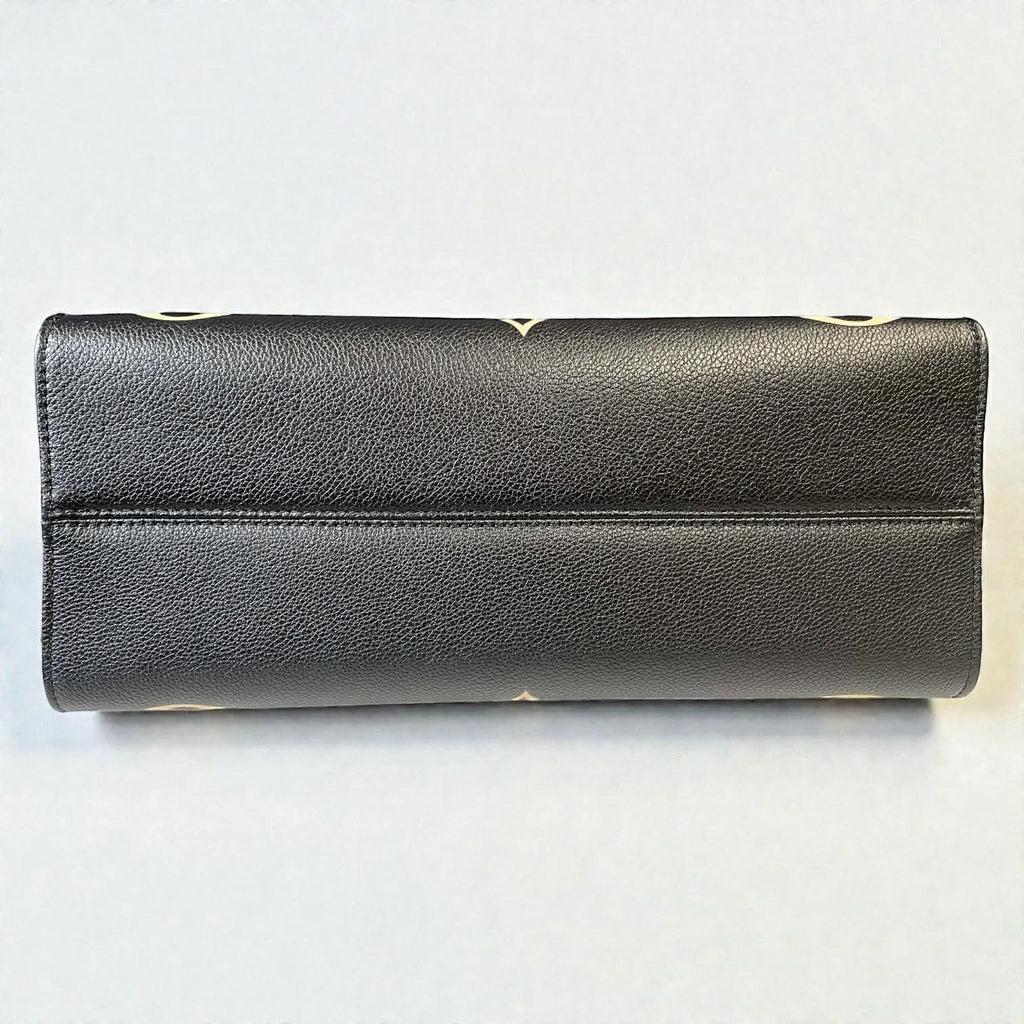 Louis Vuitton On The Go MM Empriente Leather Black and Ivory