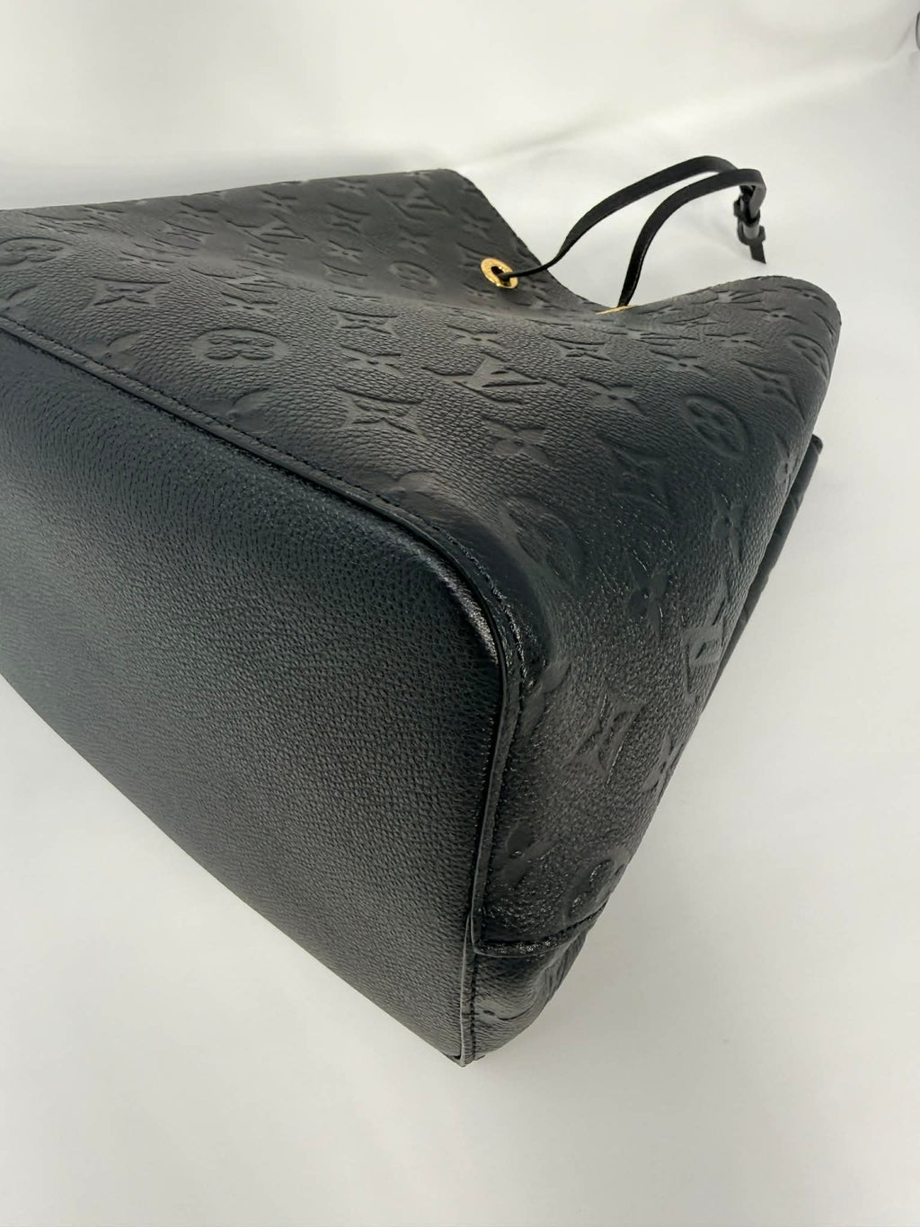 Louis Vuitton Neo Noe Black Empreinte Leather with Two Straps