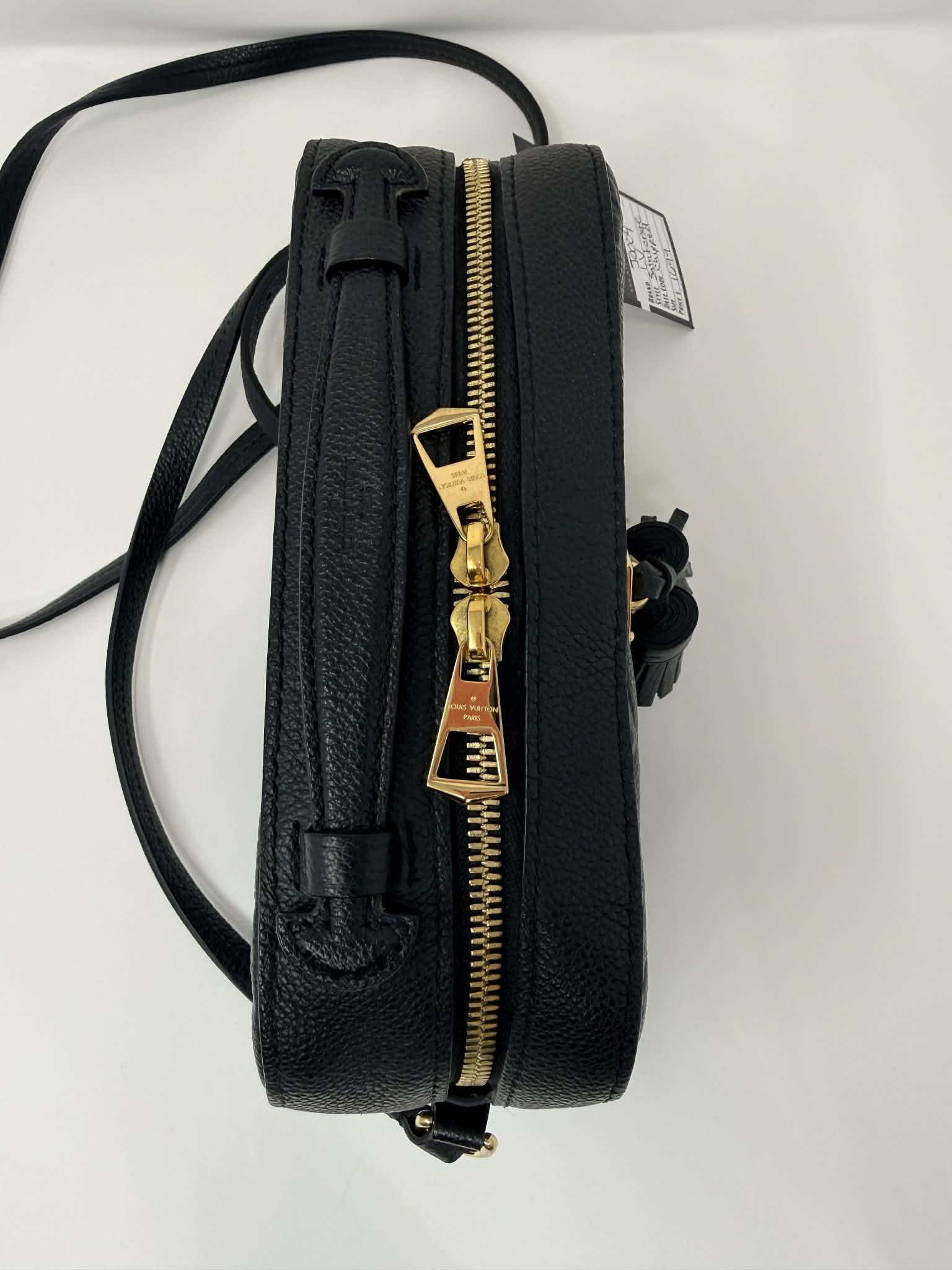 Louis Vuitton Saintonge Black Empreinte Leather