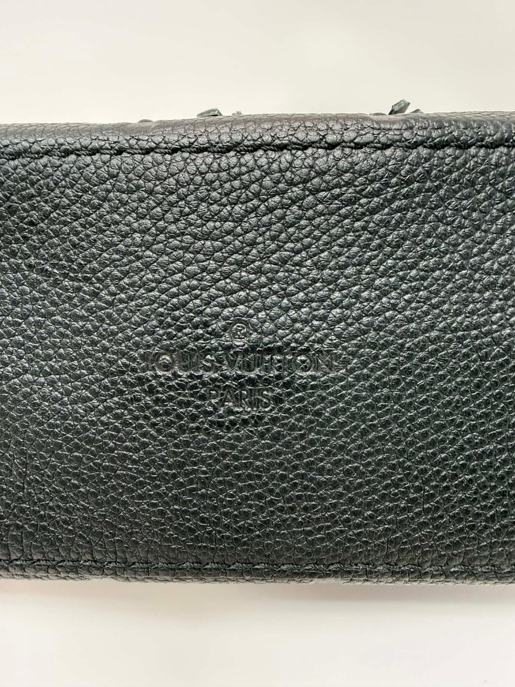 Louis Vuitton Saintonge Black Empreinte Leather