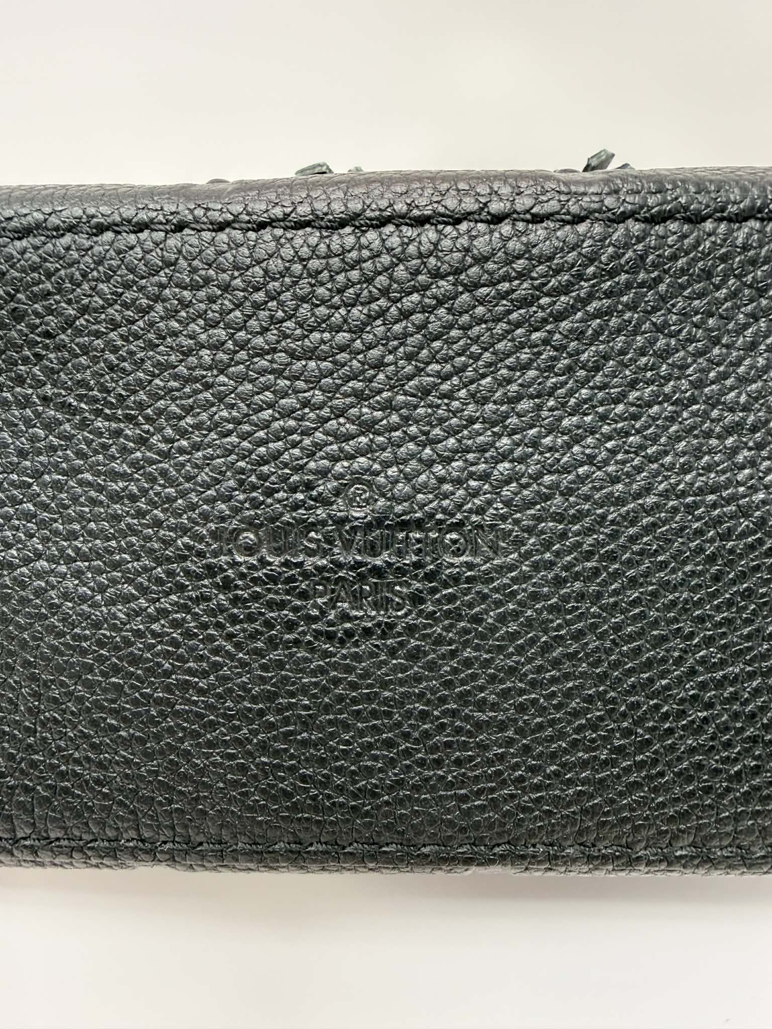 Louis Vuitton Saintonge Black Empreinte Leather