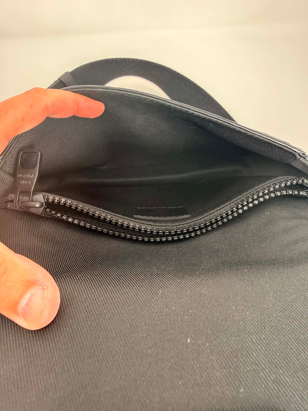 Louis Vuitton S Lock Sling Bag in black Taurillon leather