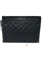 Louis Vuitton Daily Pouch Black Empreinte Leather