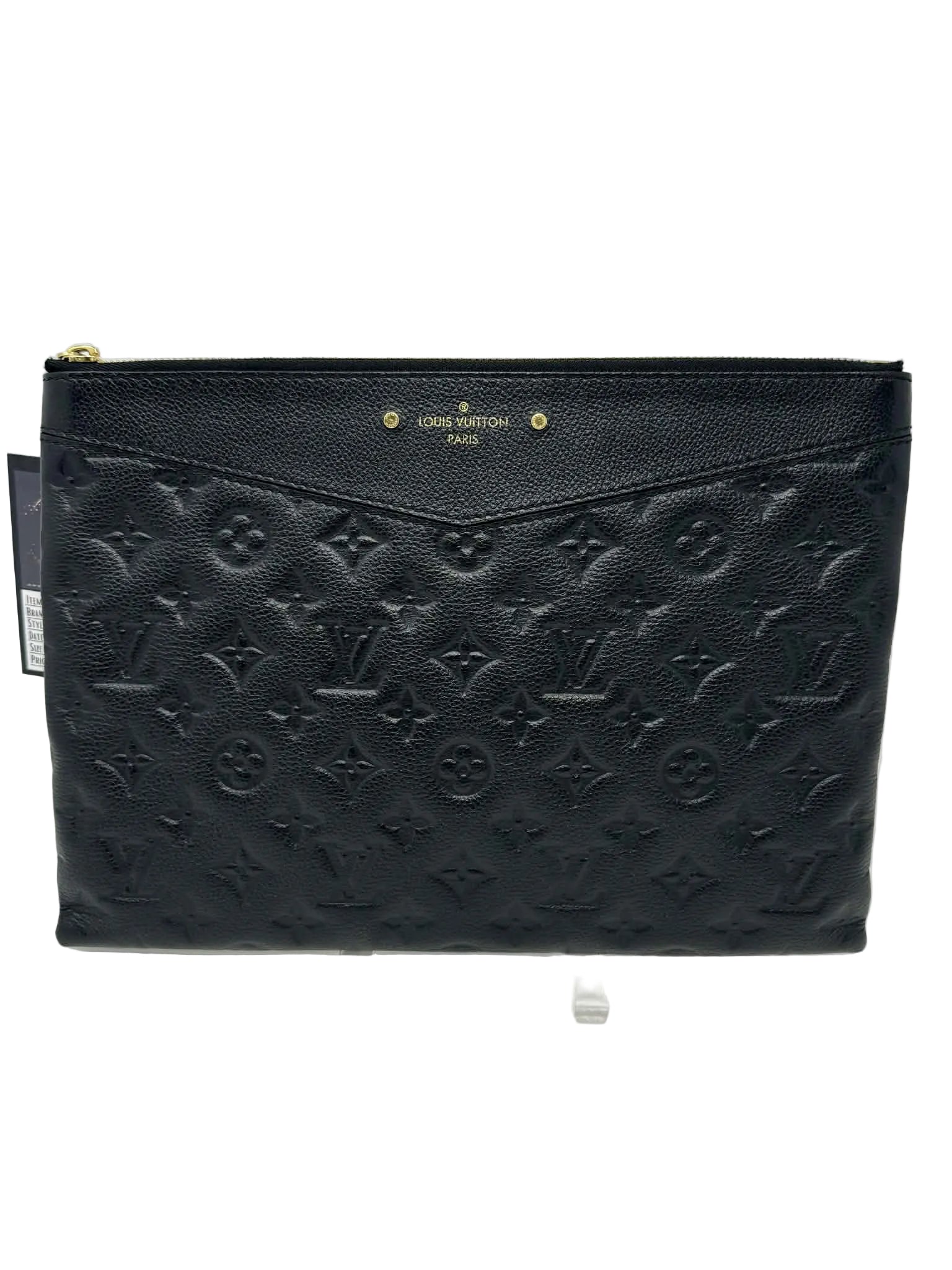 Louis Vuitton Daily Pouch Black Empreinte Leather