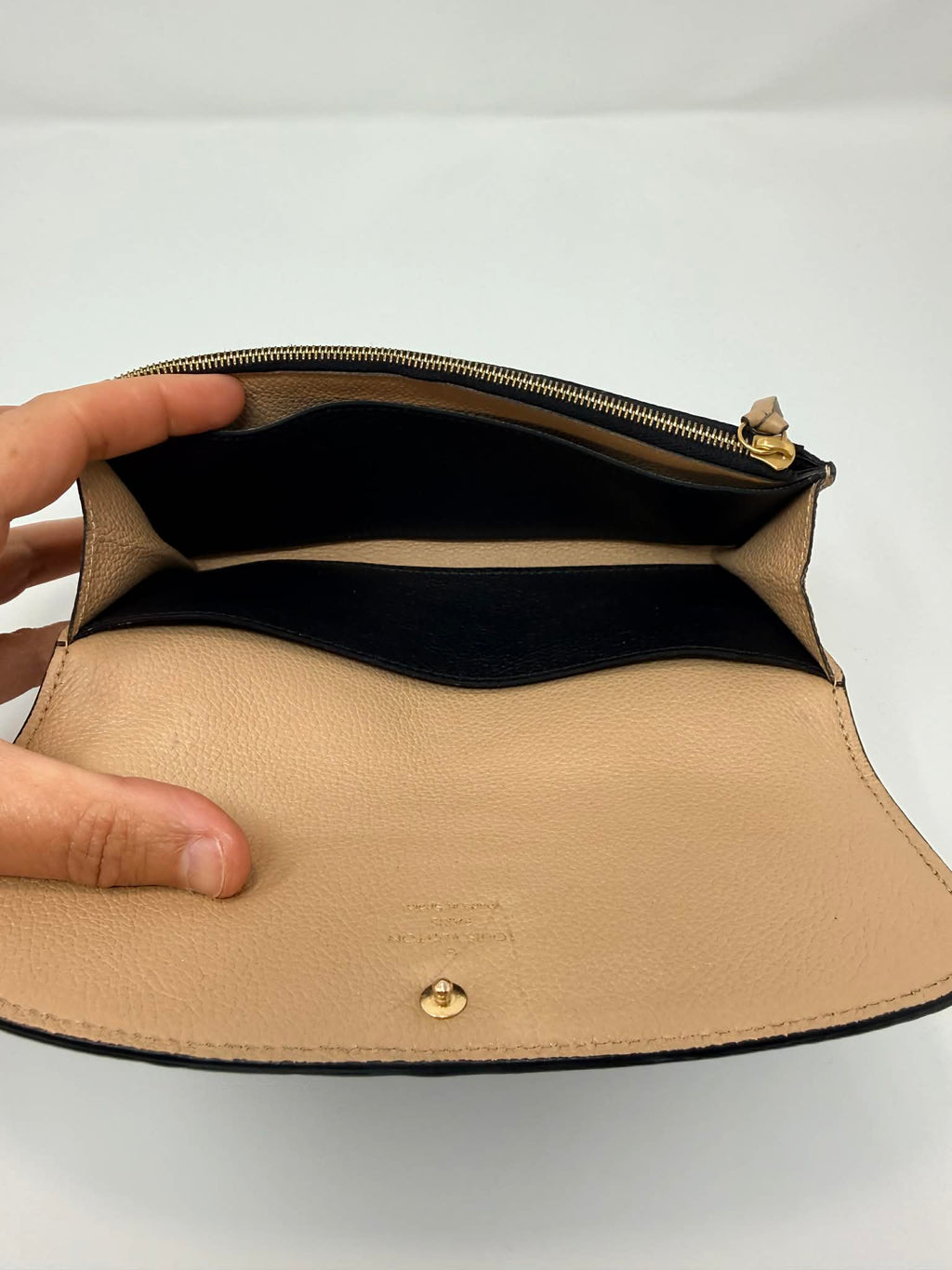 Louis Vuitton Empreinte Emilie Wallet Black Dune