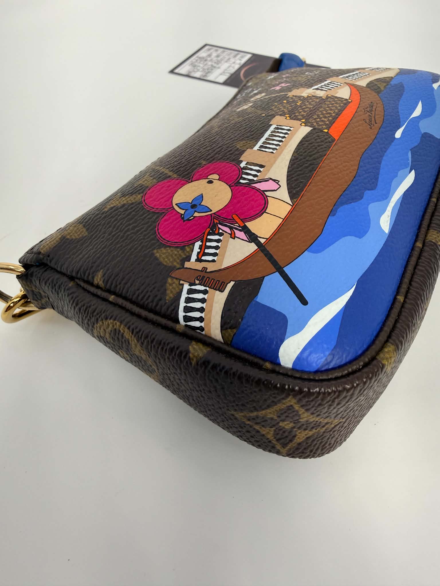 Louis Vuitton Monogram 2019 Christmas Animation Mini Venice Pochette Accessories Blue
