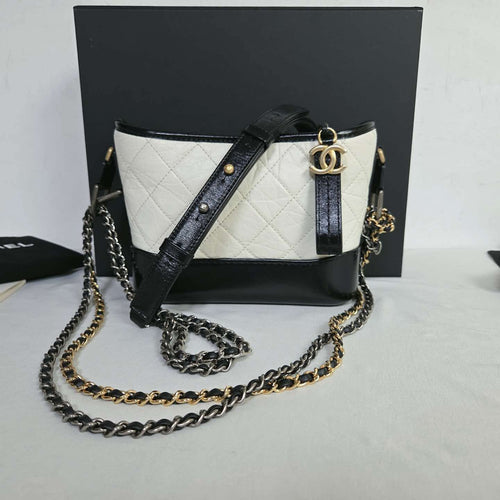 Chanel Gabriel Small White and Black