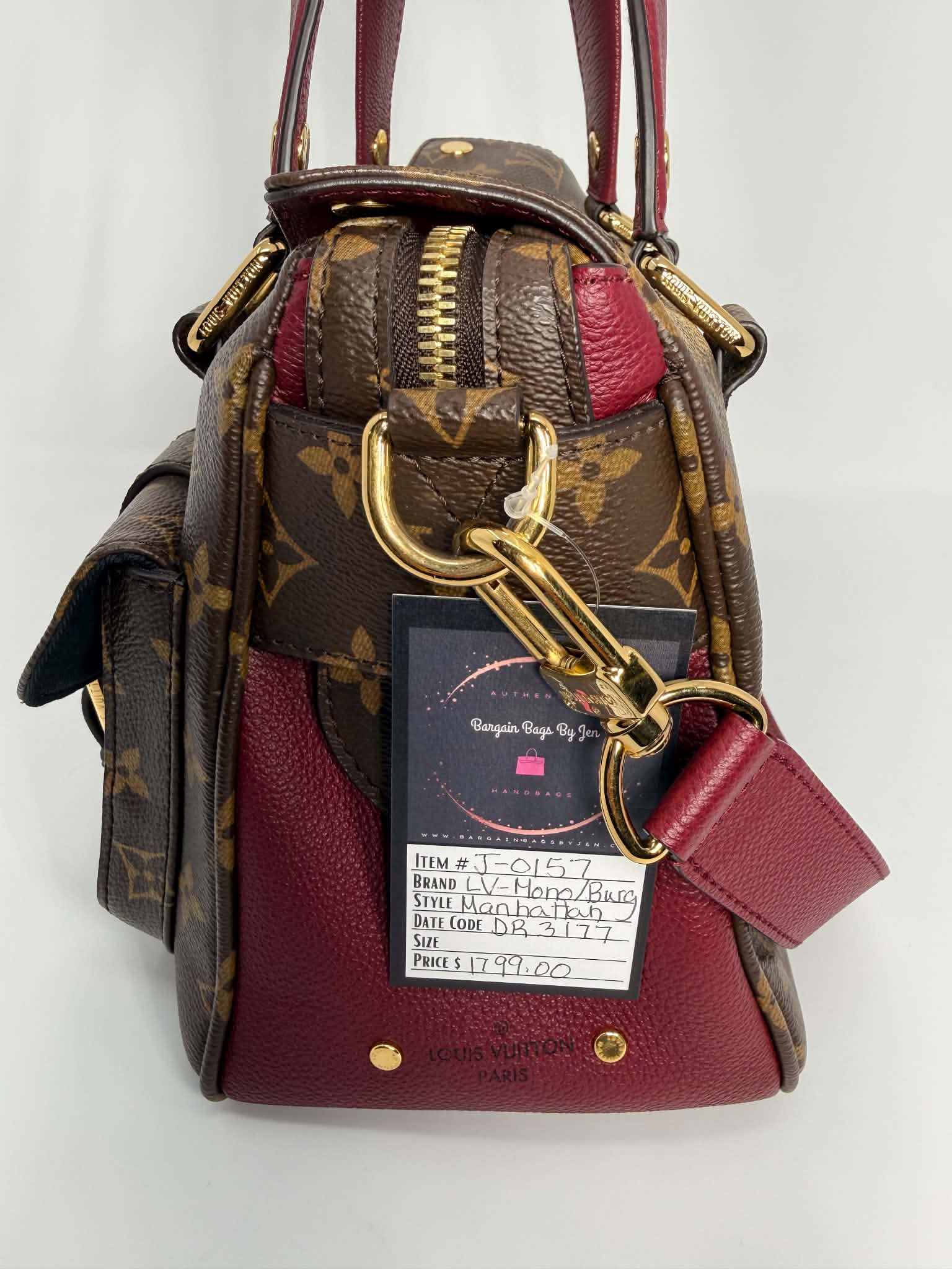 Louis Vuitton Monogram Manhattan NM Raisin