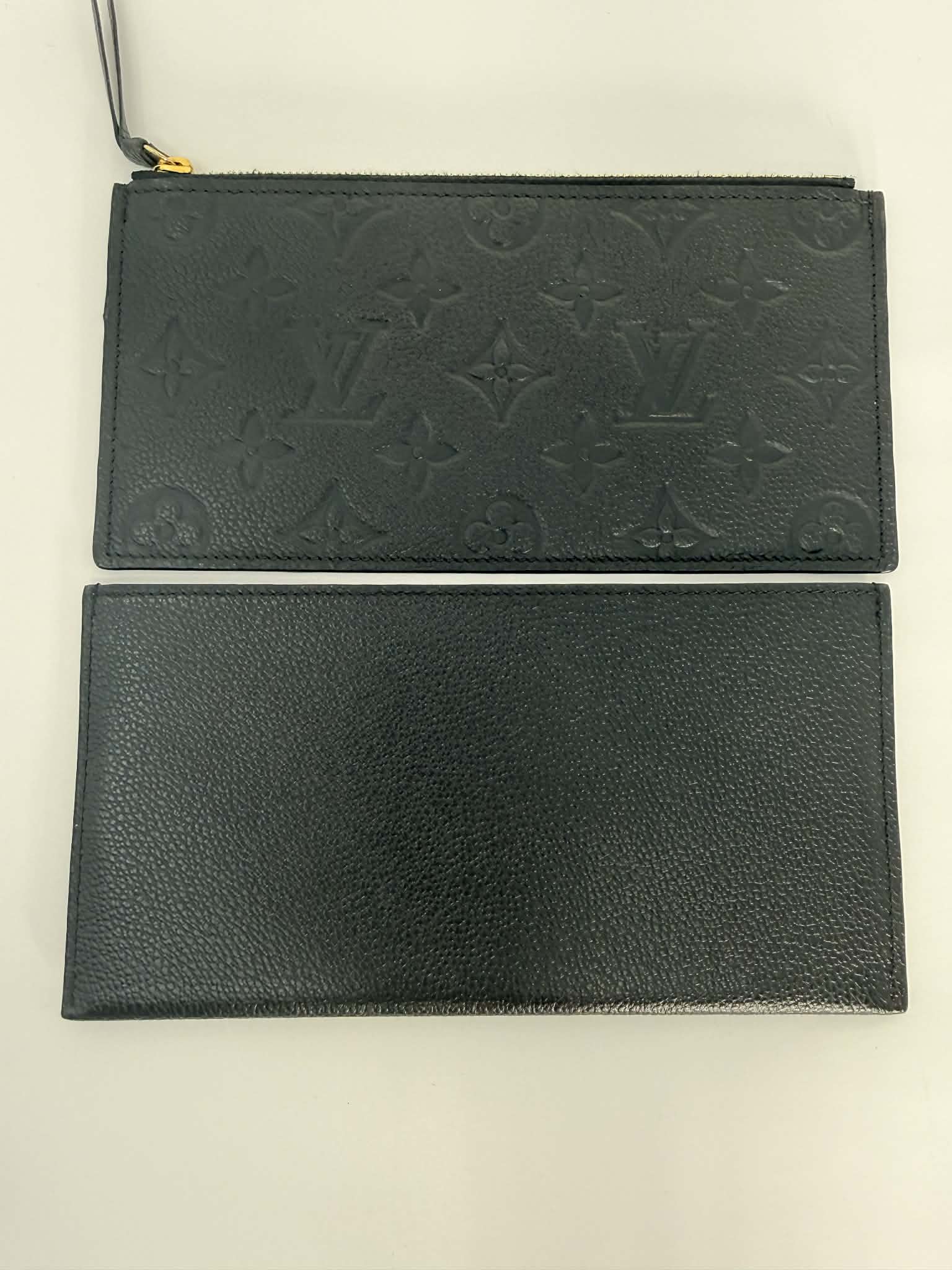 Louis Vuitton Felicie Pochette Black Empreinte Leather with 2 Inserts