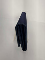 Prada Tessuto Saffiano Triangle Logo Continental Flap Travel Wallet Black