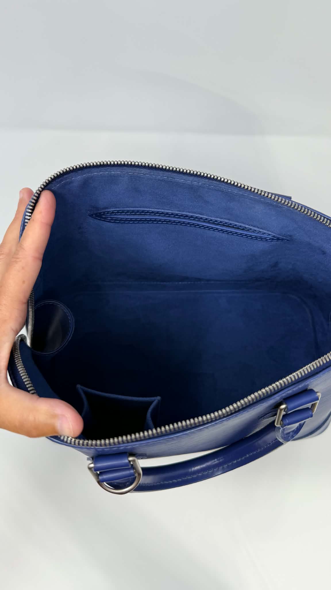 Louis Vuitton Alma PM Blue Epi
