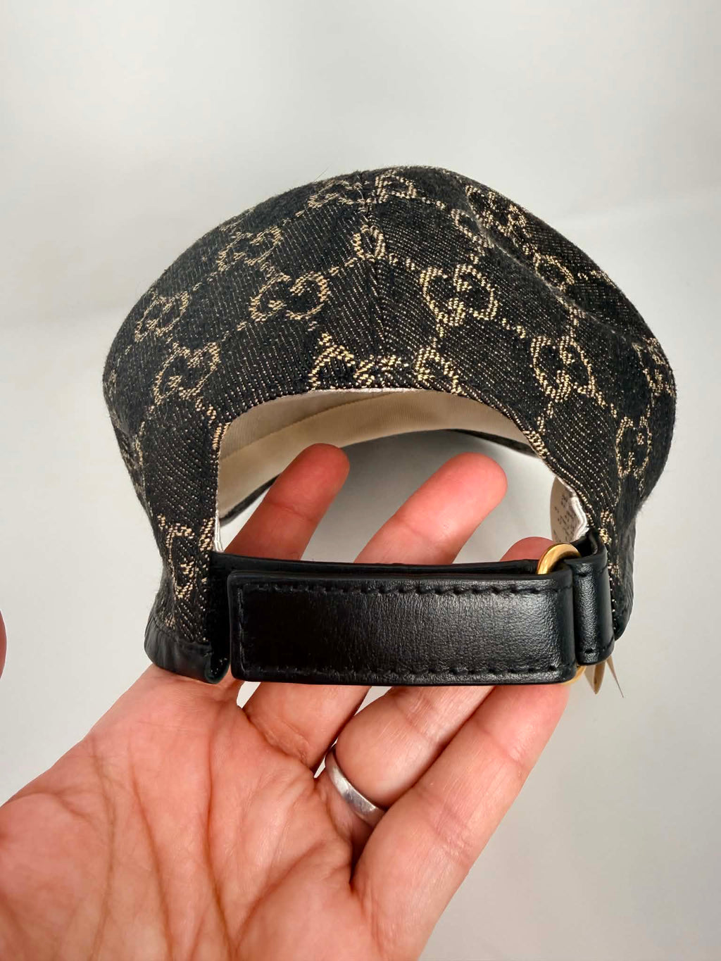 Gucci Denim Baseball Cap/Hat M 58cm J0137
