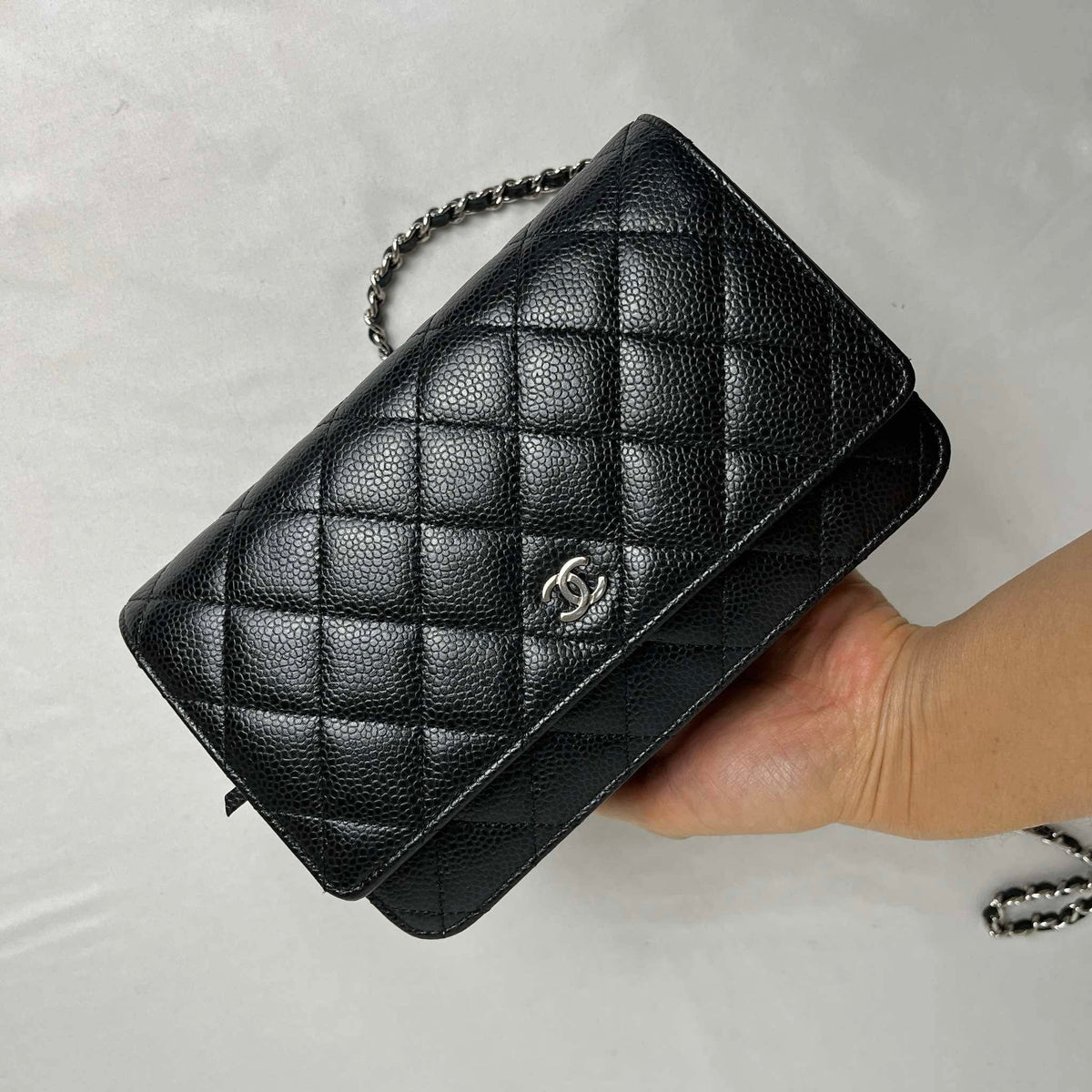 Chanel WOC Caviar Black w SHW