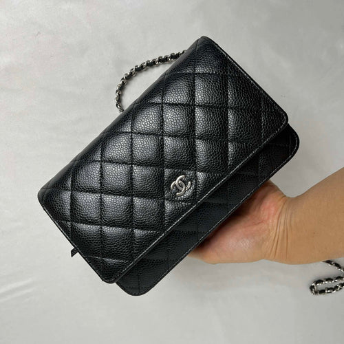 Chanel WOC Caviar Black w SHW