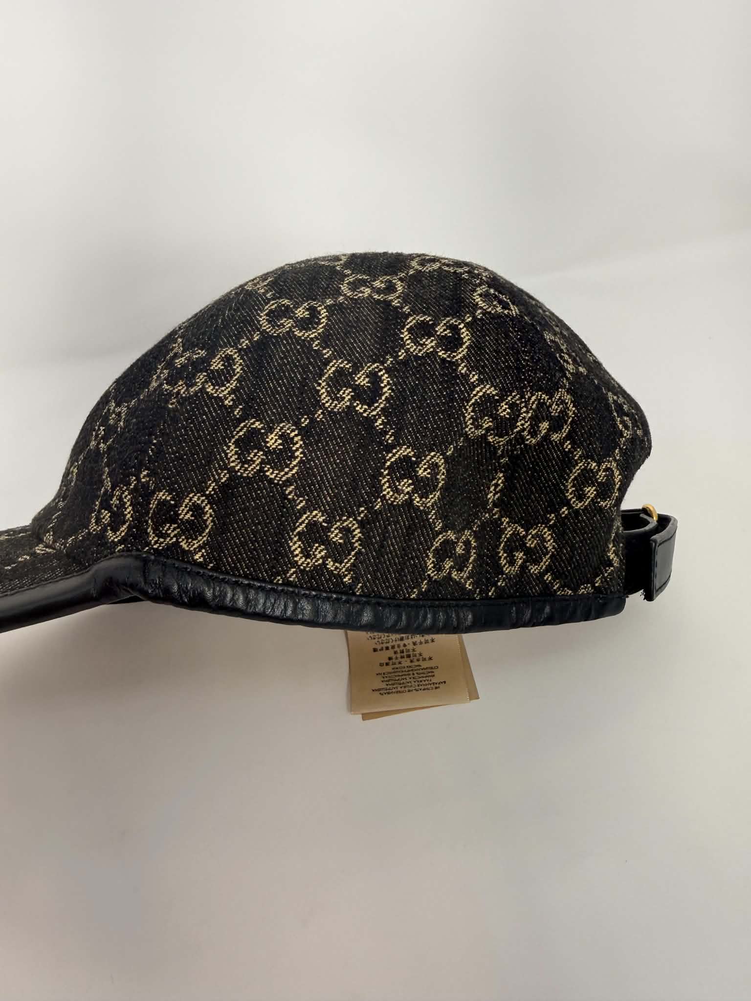 Gucci Denim Baseball Cap/Hat M 58cm J0137