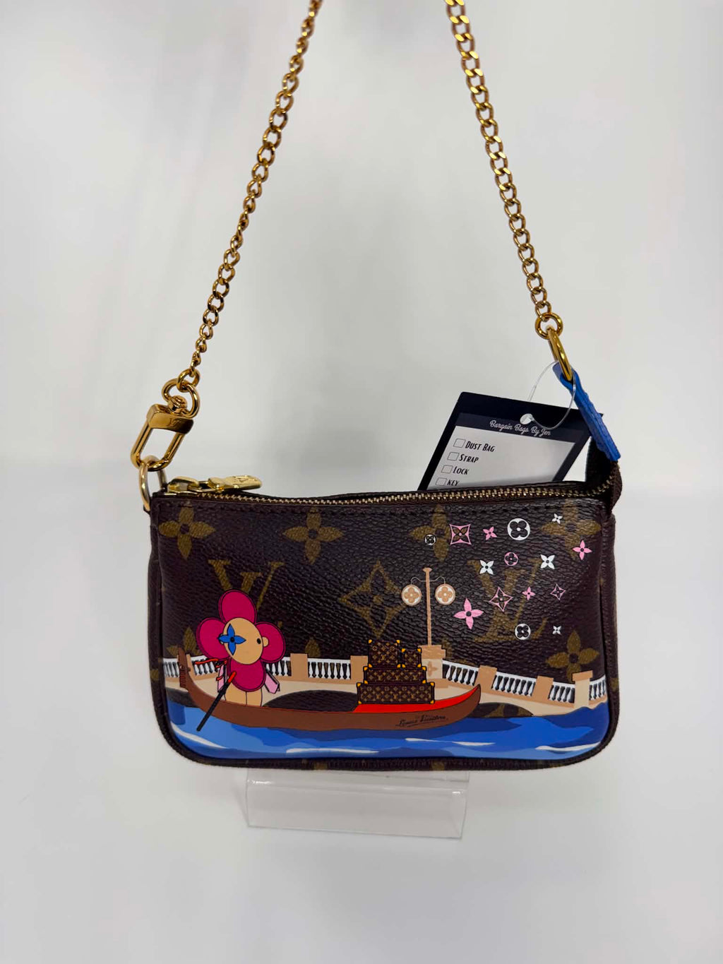 Louis Vuitton Monogram 2019 Christmas Animation Mini Venice Pochette Accessories Blue