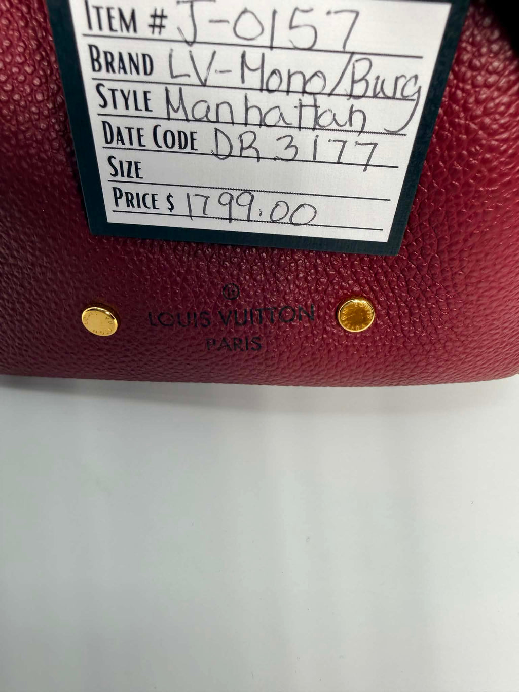 Louis Vuitton Monogram Manhattan NM Raisin
