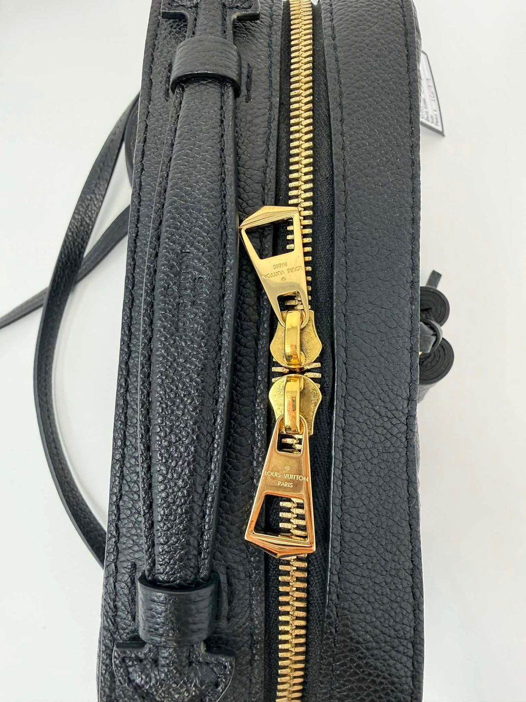 Louis Vuitton Saintonge Black Empreinte Leather