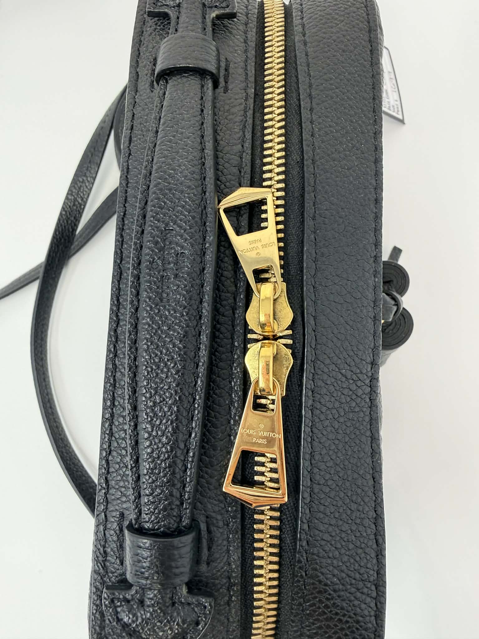 Louis Vuitton Saintonge Black Empreinte Leather